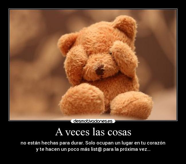 A veces las cosas - 