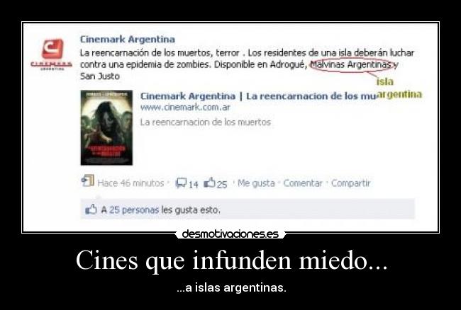 Cines que infunden miedo... -