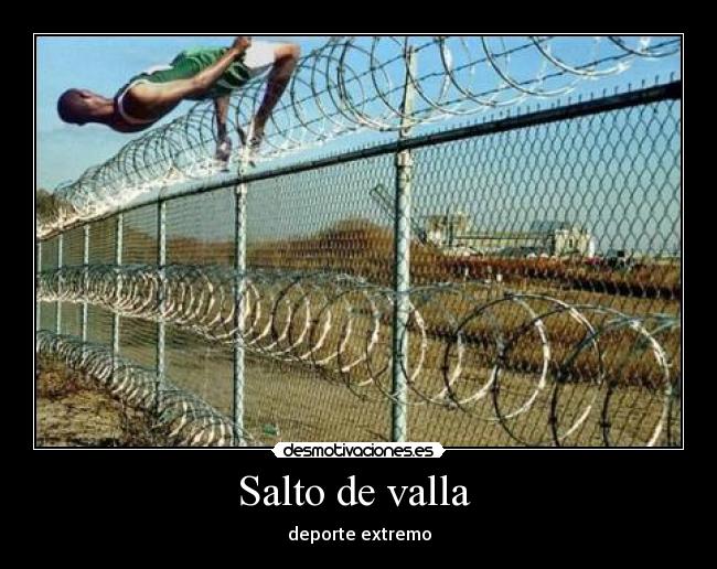 Salto de valla - deporte extremo