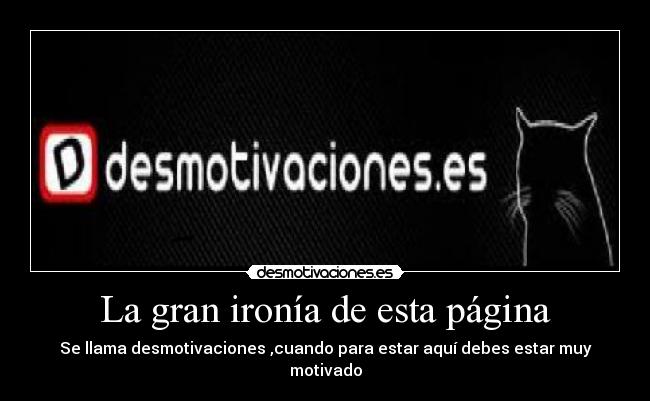La gran ironía de esta página - 