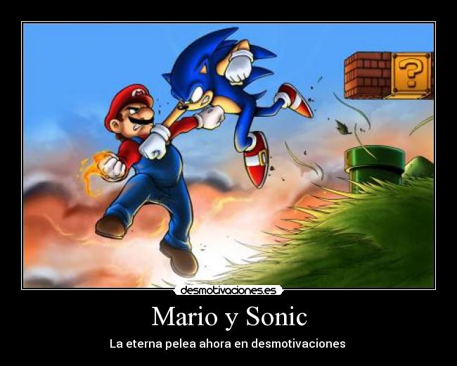 Mario y Sonic - La eterna pelea ahora en desmotivaciones 