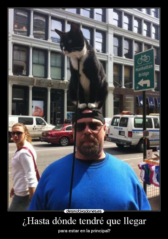 ¿Hasta dónde tendré que llegar - para estar en la principal?