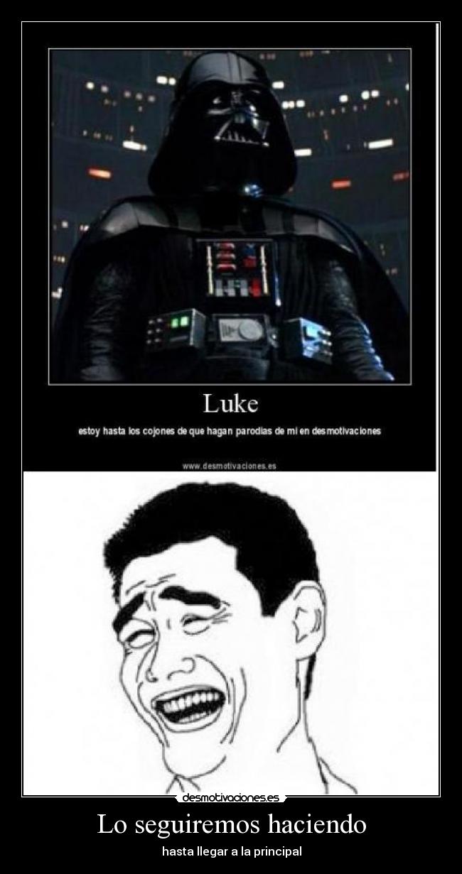 Lo seguiremos haciendo - hasta llegar a la principal