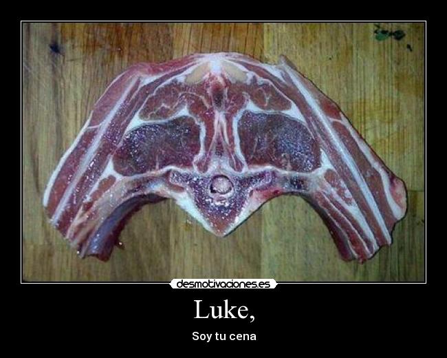 Luke, - Soy tu cena