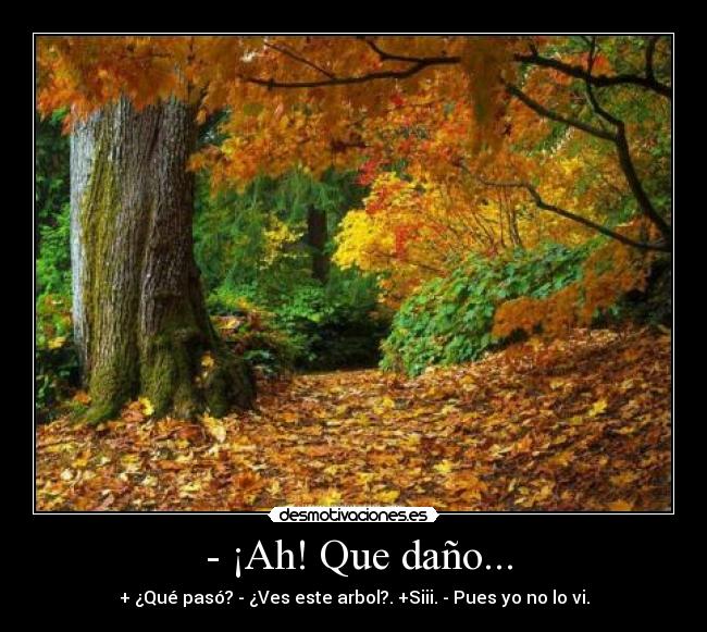  - ¡Ah! Que daño... - 