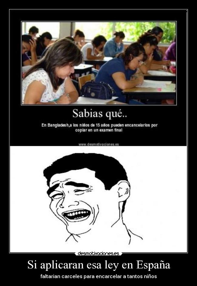Si aplicaran esa ley en España -