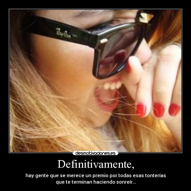 Definitivamente, -