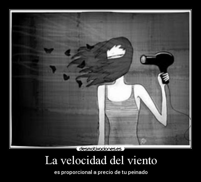 La velocidad del viento -