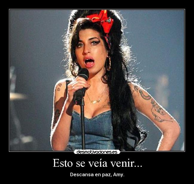 Esto se veía venir... - Descansa en paz, Amy.