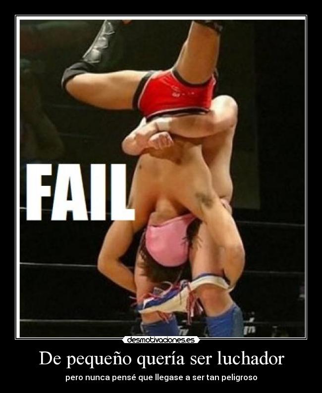 De pequeño quería ser luchador -