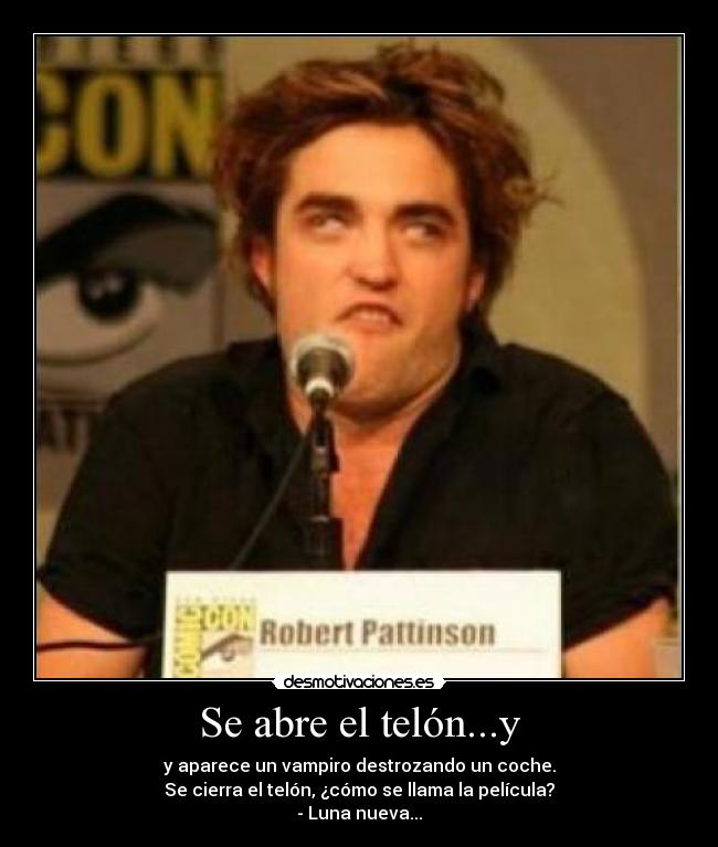 Se abre el telón...y -