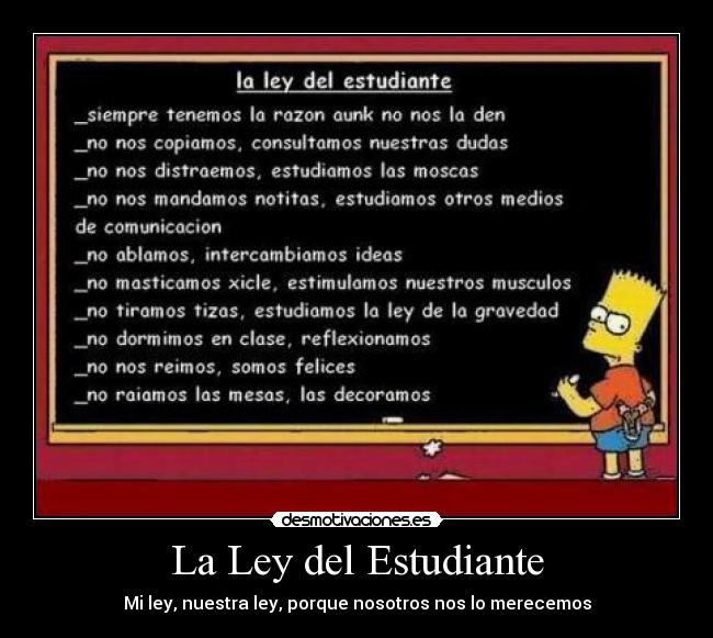 La Ley del Estudiante -