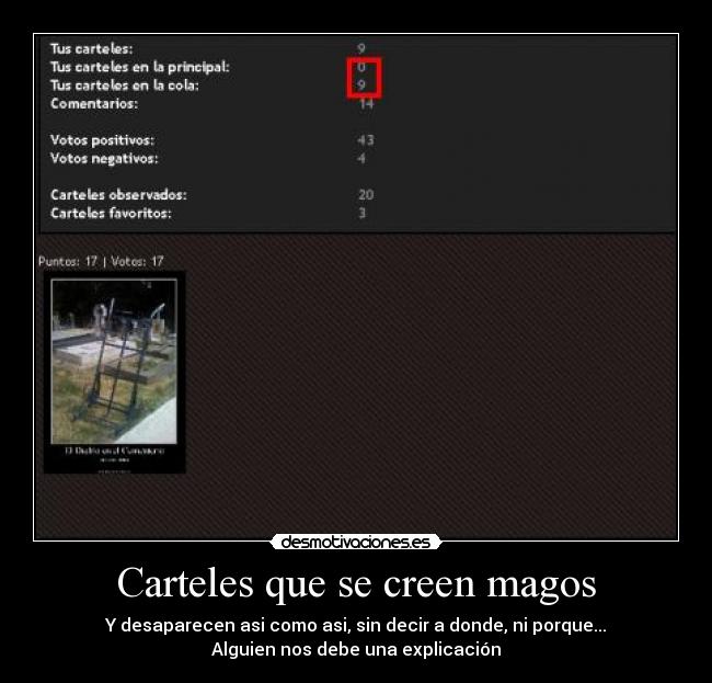 Carteles que se creen magos -