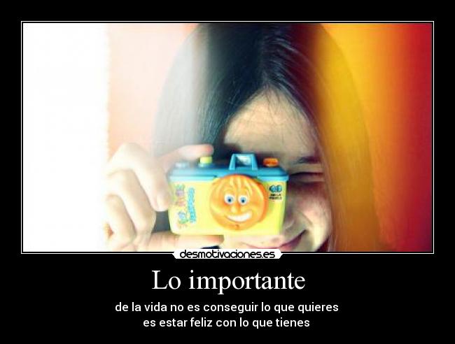 Lo importante -
