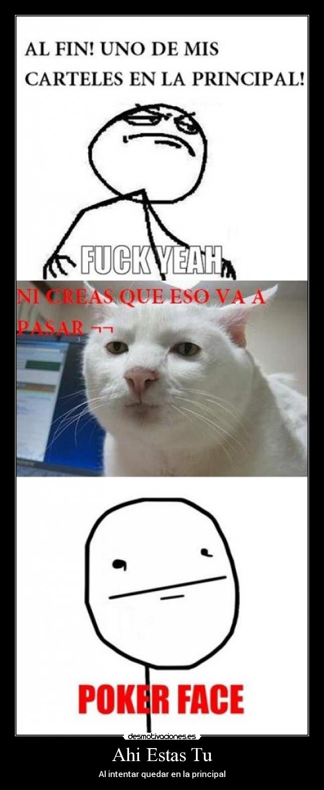 Ahi Estas Tu - Al intentar quedar en la principal