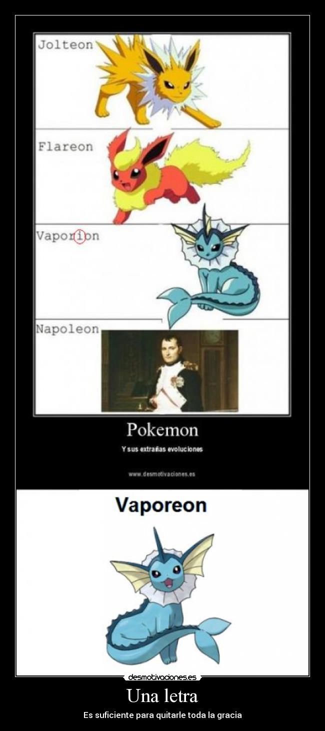 carteles pokemon vaporeon desmotivaciones
