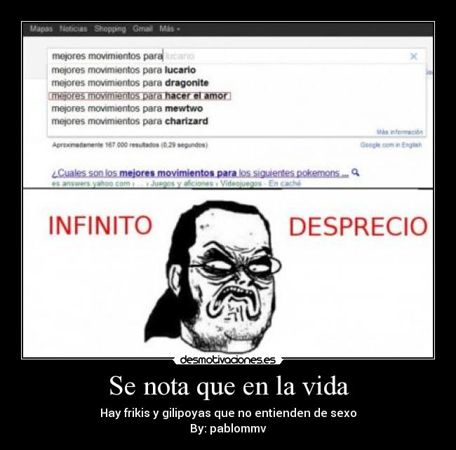 Se nota que en la vida -