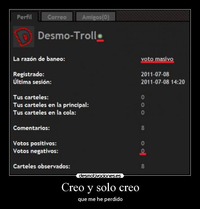Creo y solo creo -