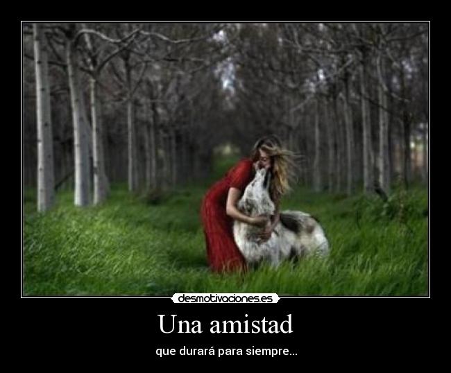 Una amistad - que durará para siempre...