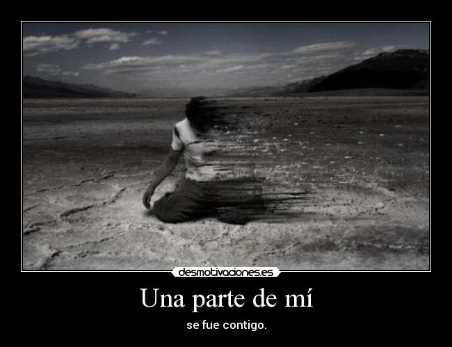 Una parte de mí - se fue contigo.