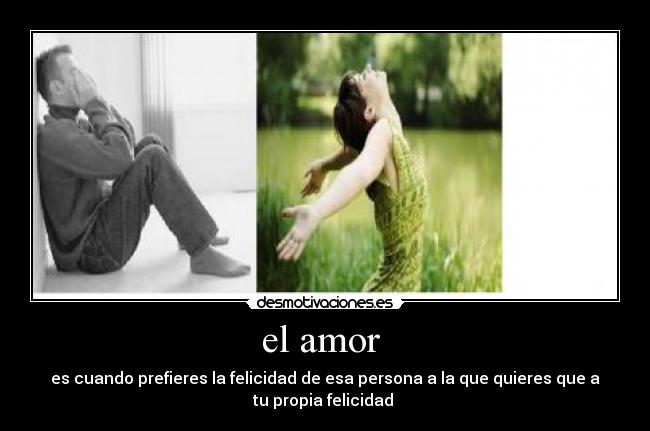 el amor -