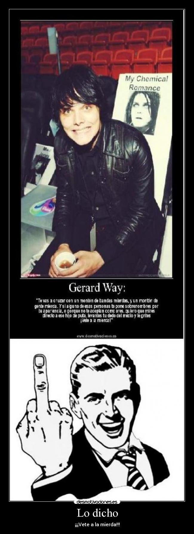 Lo dicho - ¡¡¡Vete a la mierda!!!