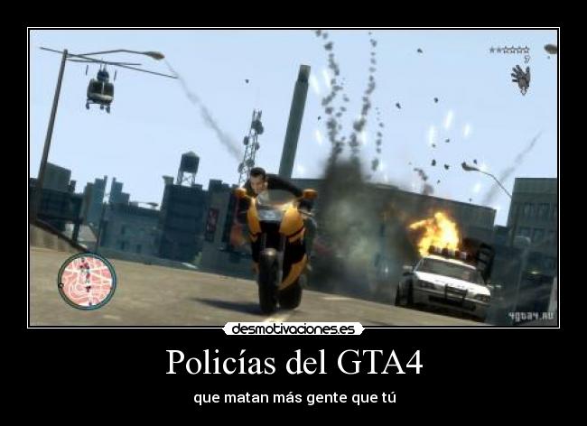 Policías del GTA4 - que matan más gente que tú