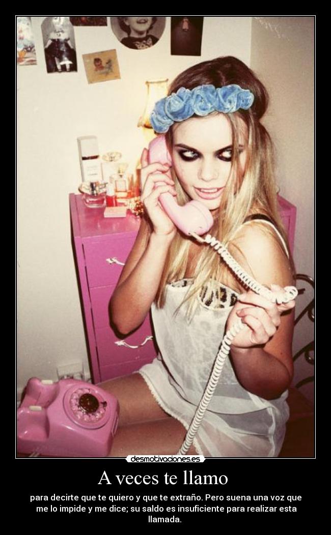 A veces te llamo  - 