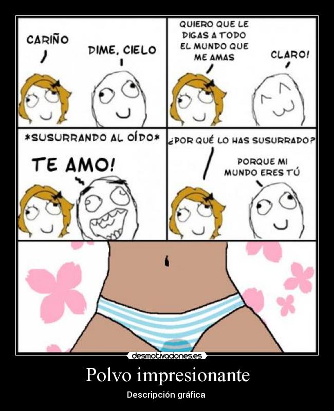 Polvo impresionante - Descripción gráfica