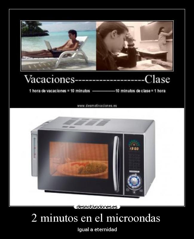 2 minutos en el microondas -