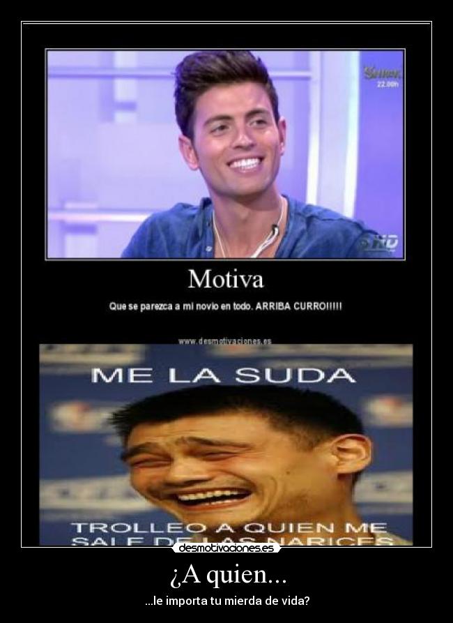 ¿A quien... - ...le importa tu mierda de vida?