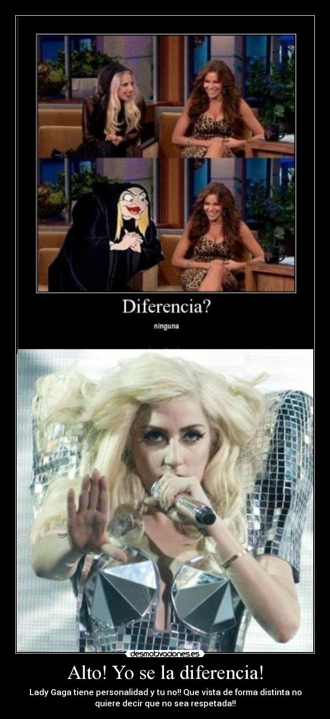 Alto! Yo se la diferencia! -