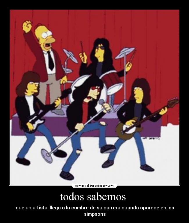 carteles simpsons- carrera-artistas desmotivaciones