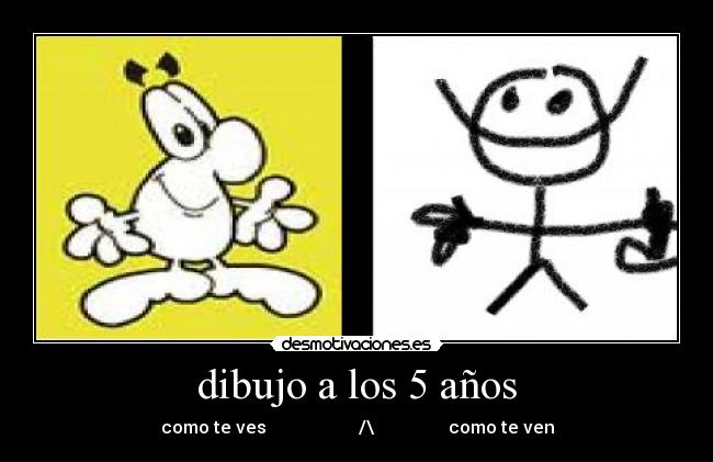 dibujo a los 5 años -