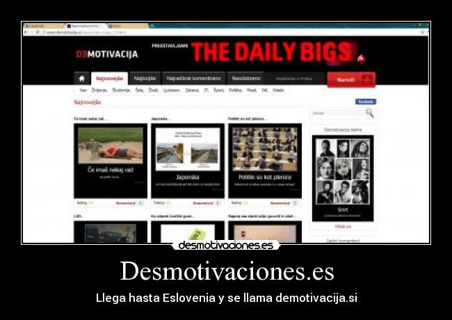 Desmotivaciones.es - Llega hasta Eslovenia y se llama demotivacija.si