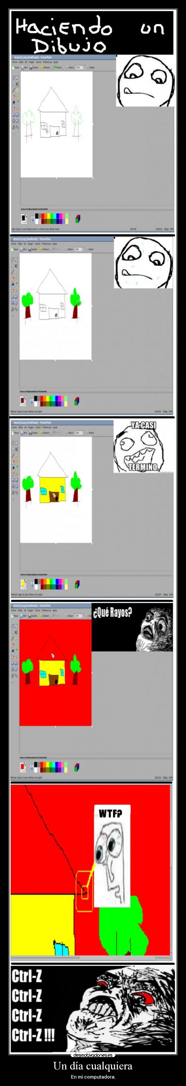 Un día cualquiera - En mi computadora.