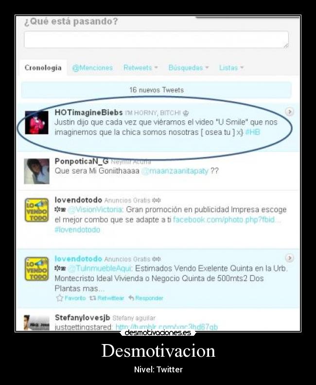 Desmotivacion - Nivel: Twitter