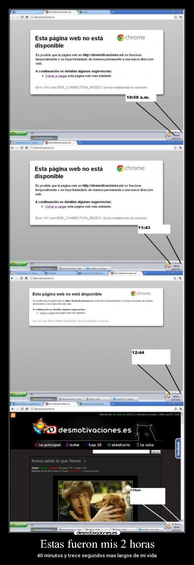 Estas fueron mis 2 horas - 