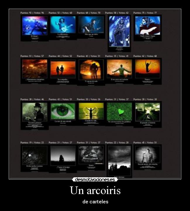 Un arcoiris - de carteles