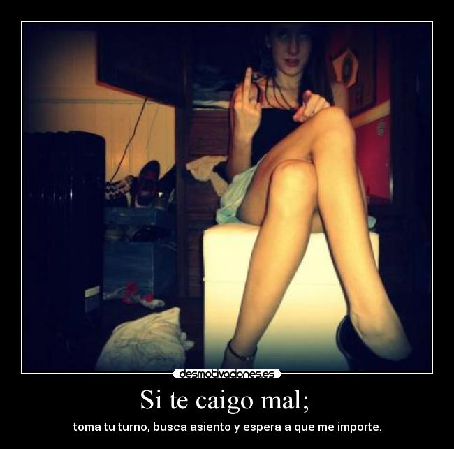 Si te caigo mal;  - 