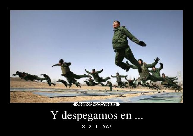 Y despegamos en ... - 3...2...1... YA !