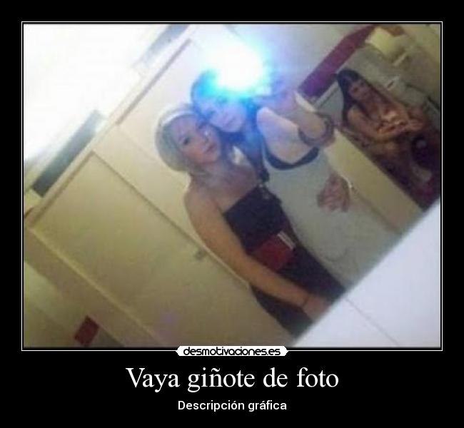 Vaya giñote de foto - Descripción gráfica