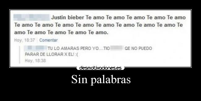 Sin palabras -