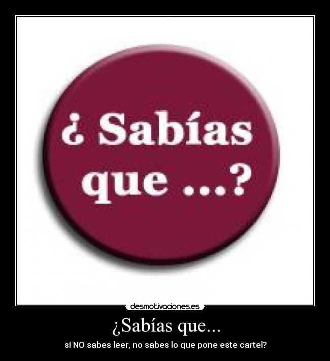 ¿Sabías que... -