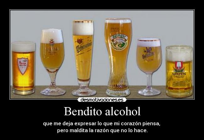 carteles corazon razon cerveza vida desmotivaciones