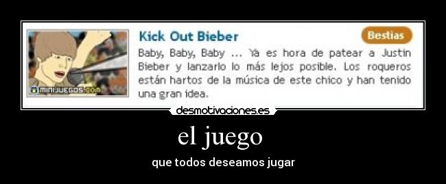 el juego  - que todos deseamos jugar