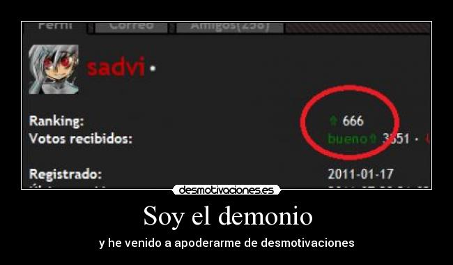 Soy el demonio -