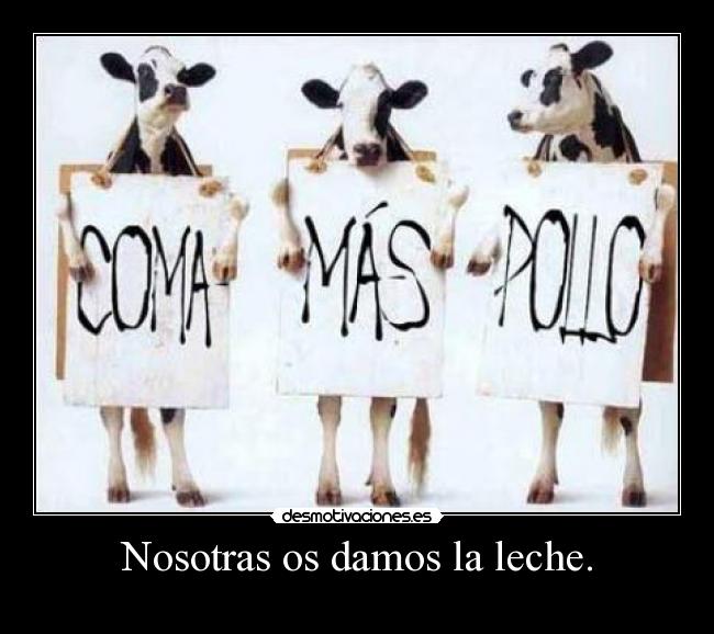 Nosotras os damos la leche. - 