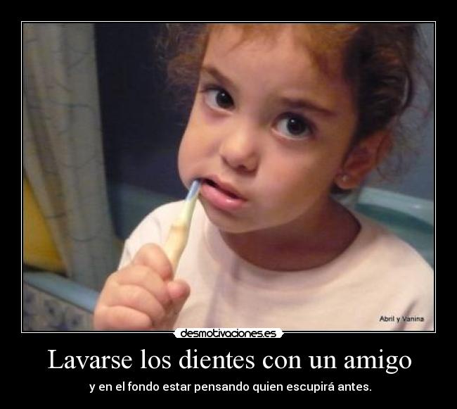 Lavarse los dientes con un amigo - 