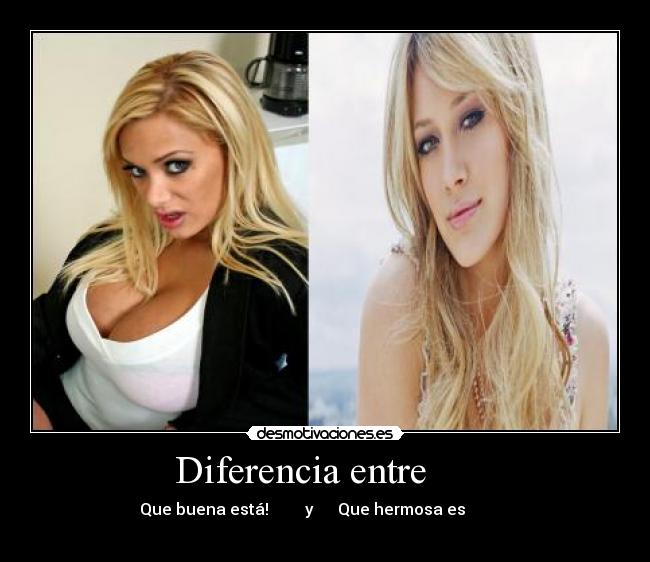 Diferencia entre -
